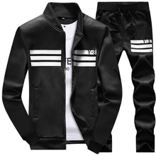 Load image into Gallery viewer, Plus Size 9XL 8XL Men's Sporting Suit Male Tracksuit Men Spring Autumn Casual Sportswear Big Size 2PC Jacket+Pants Clothing Sets