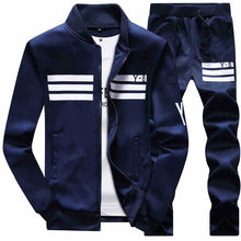 Load image into Gallery viewer, Plus Size 9XL 8XL Men's Sporting Suit Male Tracksuit Men Spring Autumn Casual Sportswear Big Size 2PC Jacket+Pants Clothing Sets