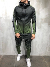 Load image into Gallery viewer, ZOGAA Men's Sportswear Two Piece Set Mens Casual Hooded Sports Wear Men's Tracksuit Training Sweat Suit Men Track Suit M-3XL
