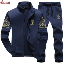 Load image into Gallery viewer, plus size M~8XL 9XL Men's Sportswear Sets Casual Tracksuit Male 2 Piece sets Sweatshirt+Pants outwear joggers sports suit men