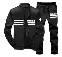 Load image into Gallery viewer, plus size M~8XL 9XL Men's Sportswear Sets Casual Tracksuit Male 2 Piece sets Sweatshirt+Pants outwear joggers sports suit men
