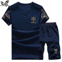 Load image into Gallery viewer, Brand Summer New Men's cotton Shorts Casual Suits Sportswear Mens Clothing Man Sets Pants Male joggers gym sweatshirt tracksuit