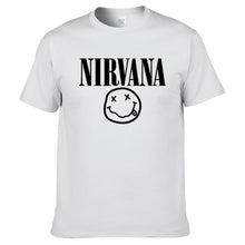Load image into Gallery viewer, Nirvana Hip Hop Men's T-Shirt Summer Rock Band Harajuku Printed T-Shirt 100% Cotton Comfortable Street Clothing Loose O-Neck Top