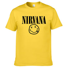 Load image into Gallery viewer, Nirvana Hip Hop Men's T-Shirt Summer Rock Band Harajuku Printed T-Shirt 100% Cotton Comfortable Street Clothing Loose O-Neck Top