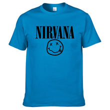 Load image into Gallery viewer, Nirvana Hip Hop Men's T-Shirt Summer Rock Band Harajuku Printed T-Shirt 100% Cotton Comfortable Street Clothing Loose O-Neck Top