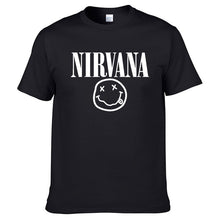Load image into Gallery viewer, Nirvana Hip Hop Men's T-Shirt Summer Rock Band Harajuku Printed T-Shirt 100% Cotton Comfortable Street Clothing Loose O-Neck Top