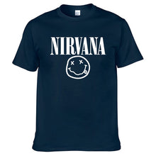 Load image into Gallery viewer, Nirvana Hip Hop Men's T-Shirt Summer Rock Band Harajuku Printed T-Shirt 100% Cotton Comfortable Street Clothing Loose O-Neck Top