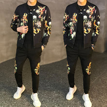 Load image into Gallery viewer, Tracksuit Male Tracksuit Asian Size Moda Hombre 2020 New Men's Set Autumn Man Sport 2 Piece Sets Sport Suit Jacket + Pants 5xl