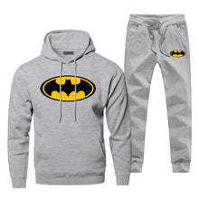 Load image into Gallery viewer, Batman Print Fashion Men's Full Suit Tracksuit Superhero Bat Man Sweatpants Hoodies For Men 2 Piece Set Fitness Warm Streetwear