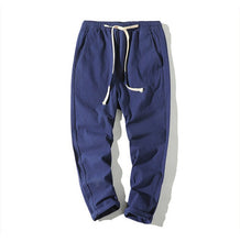 Load image into Gallery viewer, Algodão joggers masculino sólido harem pants 2020 verão fitness casual tornozelo-comprimento calças masculinas streetwear magro calças masculinas