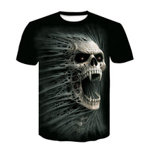 Load image into Gallery viewer, Camiseta de manga corta con estampado de calavera a la moda con logo popular de verano 2019 para hombres jóvenes