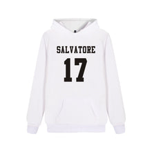 Load image into Gallery viewer, Unisex Hoodie Salvatore 17 Print High Quality Sweatshirt Men Women Fashion Pocket Pullover Salvatore 17 Harajuku Top Streetwear