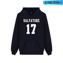 Load image into Gallery viewer, Unisex Hoodie Salvatore 17 Print High Quality Sweatshirt Men Women Fashion Pocket Pullover Salvatore 17 Harajuku Top Streetwear