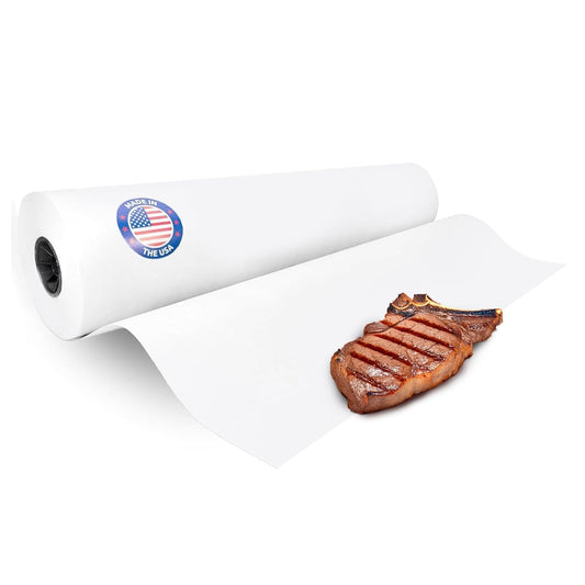 White Butcher Paper Roll 36" X 8640" (720 Feet) - Usa-Made Natural Food-Grade Paper for Cooking Meat and Fish - Unwaxed Material for Smoker, BBQ & Grilling by