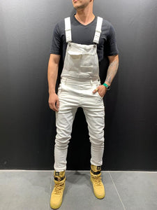 2019 HOT New Style Men's Ripped Jeans Jumpsuits Hi Street Distressed Denim Bib Overalls For Man Suspender Pants