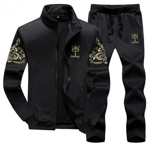 Plus Size 9XL 8XL Men's Sporting Suit Male Tracksuit Men Spring Autumn Casual Sportswear Big Size 2PC Jacket+Pants Clothing Sets