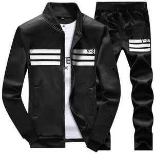 Plus Size 9XL 8XL Men's Sporting Suit Male Tracksuit Men Spring Autumn Casual Sportswear Big Size 2PC Jacket+Pants Clothing Sets