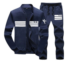 Load image into Gallery viewer, plus size M~8XL 9XL Men&#39;s Sportswear Sets Casual Tracksuit Male 2 Piece sets Sweatshirt+Pants outwear joggers sports suit men
