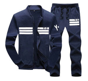 plus size M~8XL 9XL Men's Sportswear Sets Casual Tracksuit Male 2 Piece sets Sweatshirt+Pants outwear joggers sports suit men