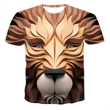 Load image into Gallery viewer, 2020 New 3D Wolf Head Cool Men&#39;s T-Shirt Funny animal fashion unisex casual t-shirt Summer street quick-drying fashion t-shirt
