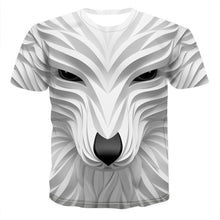 Load image into Gallery viewer, 2020 New 3D Wolf Head Cool Men&#39;s T-Shirt Funny animal fashion unisex casual t-shirt Summer street quick-drying fashion t-shirt
