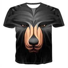 Load image into Gallery viewer, 2020 New 3D Wolf Head Cool Men&#39;s T-Shirt Funny animal fashion unisex casual t-shirt Summer street quick-drying fashion t-shirt
