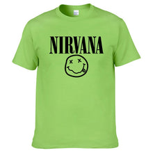 Load image into Gallery viewer, Nirvana Hip Hop Men&#39;s T-Shirt Summer Rock Band Harajuku Printed T-Shirt 100% Cotton Comfortable Street Clothing Loose O-Neck Top
