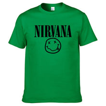 Load image into Gallery viewer, Nirvana Hip Hop Men&#39;s T-Shirt Summer Rock Band Harajuku Printed T-Shirt 100% Cotton Comfortable Street Clothing Loose O-Neck Top
