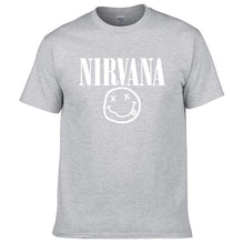 Load image into Gallery viewer, Nirvana Hip Hop Men&#39;s T-Shirt Summer Rock Band Harajuku Printed T-Shirt 100% Cotton Comfortable Street Clothing Loose O-Neck Top
