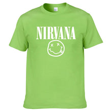 Load image into Gallery viewer, Nirvana Hip Hop Men&#39;s T-Shirt Summer Rock Band Harajuku Printed T-Shirt 100% Cotton Comfortable Street Clothing Loose O-Neck Top
