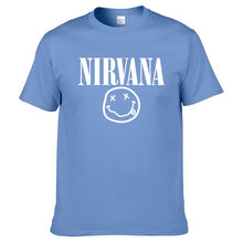 Load image into Gallery viewer, Nirvana Hip Hop Men&#39;s T-Shirt Summer Rock Band Harajuku Printed T-Shirt 100% Cotton Comfortable Street Clothing Loose O-Neck Top
