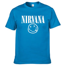 Load image into Gallery viewer, Nirvana Hip Hop Men&#39;s T-Shirt Summer Rock Band Harajuku Printed T-Shirt 100% Cotton Comfortable Street Clothing Loose O-Neck Top
