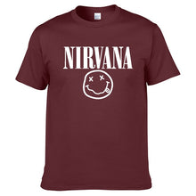 Load image into Gallery viewer, Nirvana Hip Hop Men&#39;s T-Shirt Summer Rock Band Harajuku Printed T-Shirt 100% Cotton Comfortable Street Clothing Loose O-Neck Top
