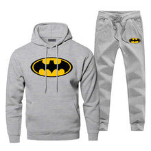 Load image into Gallery viewer, Batman Print Fashion Men&#39;s Full Suit Tracksuit Superhero Bat Man Sweatpants Hoodies For Men 2 Piece Set Fitness Warm Streetwear
