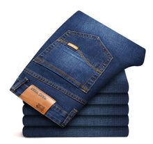 Load image into Gallery viewer, VOMINT Men&#39;s Jenas Business Classic Leisure Basic styles men Jeans Straight pants High Quality Hot Sale Plus Size 40 (No Belt)
