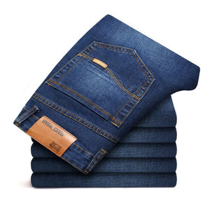 VOMINT Men's Jenas Business Classic Leisure Basic styles men Jeans Straight pants High Quality Hot Sale Plus Size 40 (No Belt)