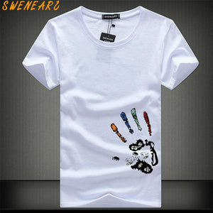 SWENEARO Men T-Shirts Plus Size 5XL 4XL Tee Shirt Homme Summer Short Sleeve Men's T Shirts Male TShirts Camiseta Tshirt Homme