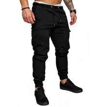 Load image into Gallery viewer, Autumn Men Joggers Pants Solid Cargo Pants Men Sweatpants Male Multi-pocket Trousers Black Men&#39;s Sportswear Hip Hop Harem Pants
