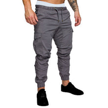 Load image into Gallery viewer, Autumn Men Joggers Pants Solid Cargo Pants Men Sweatpants Male Multi-pocket Trousers Black Men&#39;s Sportswear Hip Hop Harem Pants
