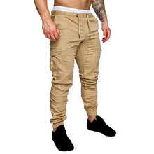 Load image into Gallery viewer, Autumn Men Joggers Pants Solid Cargo Pants Men Sweatpants Male Multi-pocket Trousers Black Men&#39;s Sportswear Hip Hop Harem Pants
