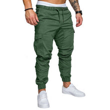 Load image into Gallery viewer, Autumn Men Joggers Pants Solid Cargo Pants Men Sweatpants Male Multi-pocket Trousers Black Men&#39;s Sportswear Hip Hop Harem Pants
