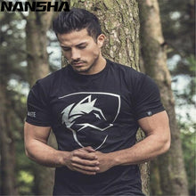 Load image into Gallery viewer, Nuevo ALPHALETE hombres camisetas de fitness de manga corta culturismo camisa para hombres entrenamiento algodón Slim Fit tee tops
