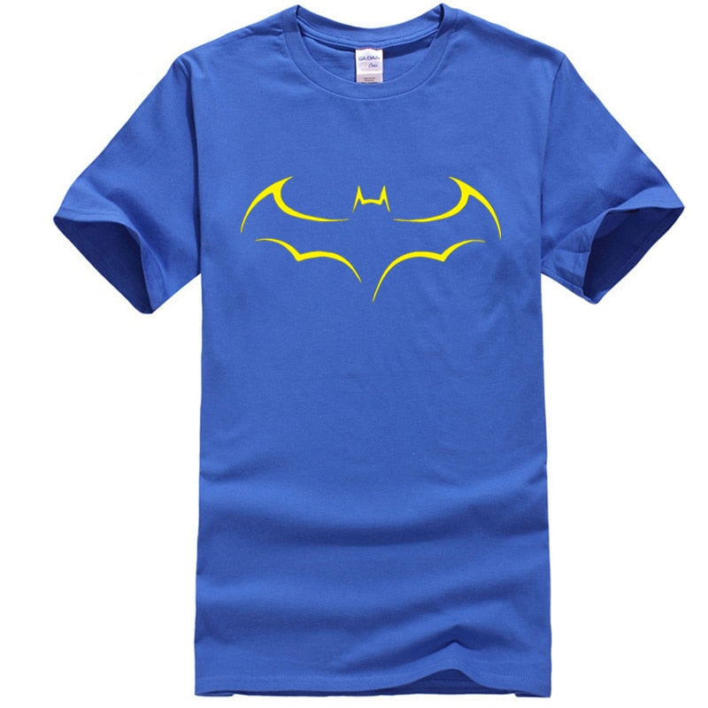 Men's Casual High Quality 100% Cotton Funny Batman Print T-Shirt Short Sleeve Men's T-Shirt Cool T-Shirt Men funny t shirts