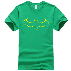 Men's Casual High Quality 100% Cotton Funny Batman Print T-Shirt Short Sleeve Men's T-Shirt Cool T-Shirt Men funny t shirts