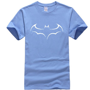 Men's Casual High Quality 100% Cotton Funny Batman Print T-Shirt Short Sleeve Men's T-Shirt Cool T-Shirt Men funny t shirts