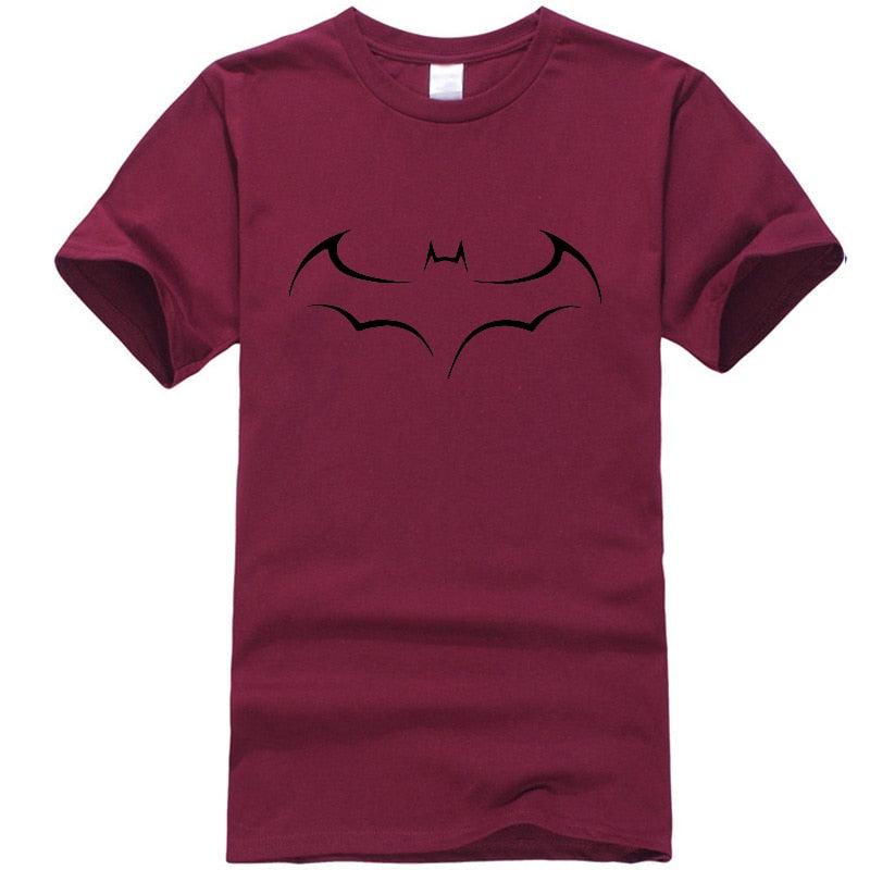 Men's Casual High Quality 100% Cotton Funny Batman Print T-Shirt Short Sleeve Men's T-Shirt Cool T-Shirt Men funny t shirts