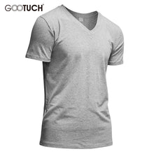 Load image into Gallery viewer, Men&#39;s Cotton Undershirts Underwear Short Sleeved Undershirt Summer V Neck Shirts Spandex Bodybuilding Solid ColorT Shirts 2565
