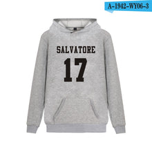 Load image into Gallery viewer, Unisex Hoodie Salvatore 17 Print High Quality Sweatshirt Men Women Fashion Pocket Pullover Salvatore 17 Harajuku Top Streetwear
