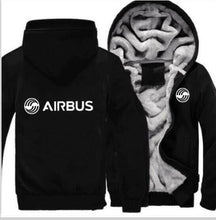 Load image into Gallery viewer, Men&#39;s autumn and winter pilot Airbus jacket BOEING AIRPLANE hoodie sports zipper thickening camouflage jacket (can be customized
