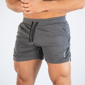 2019 Men Fitness Bodybuilding Shorts Man Summer Gyms Workout Male Breathable Mesh Quick Dry Sportswear Jogger Beach Short Pants